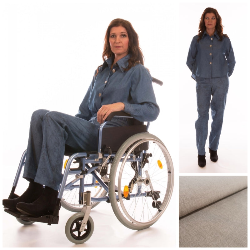 Ladies Full length Wheelchair Trousers with High Back (4192)