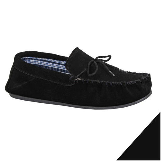 Men's Real Suede Moccasin Slipper (U003)