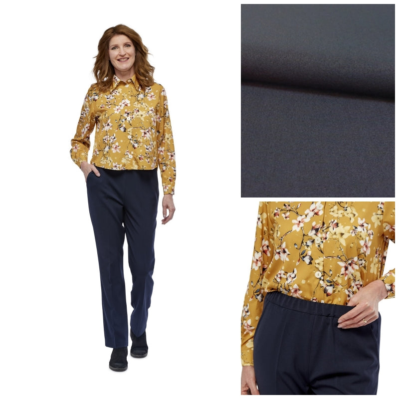 Adaptive Full-Length Trousers with Elastic Waist for Ladies