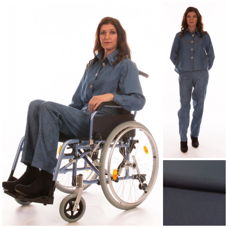 Ladies Full length Wheelchair Trousers with High Back (4192)