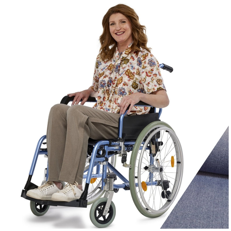 Ladies Full length Wheelchair Trousers with full length zips and no pockets (4193)