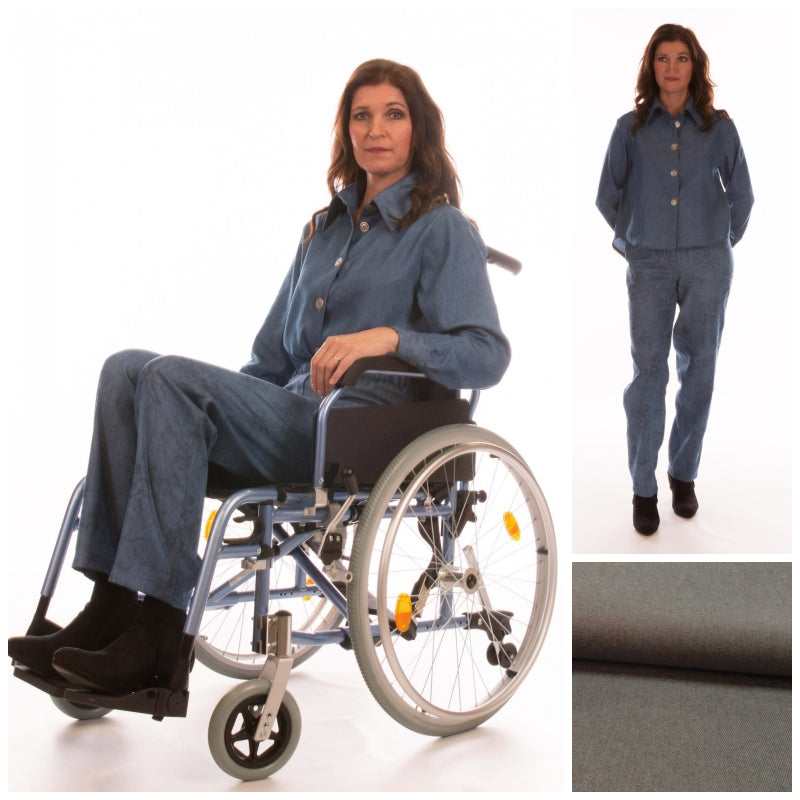 Ladies Full length Wheelchair Trousers with High Back (4192)