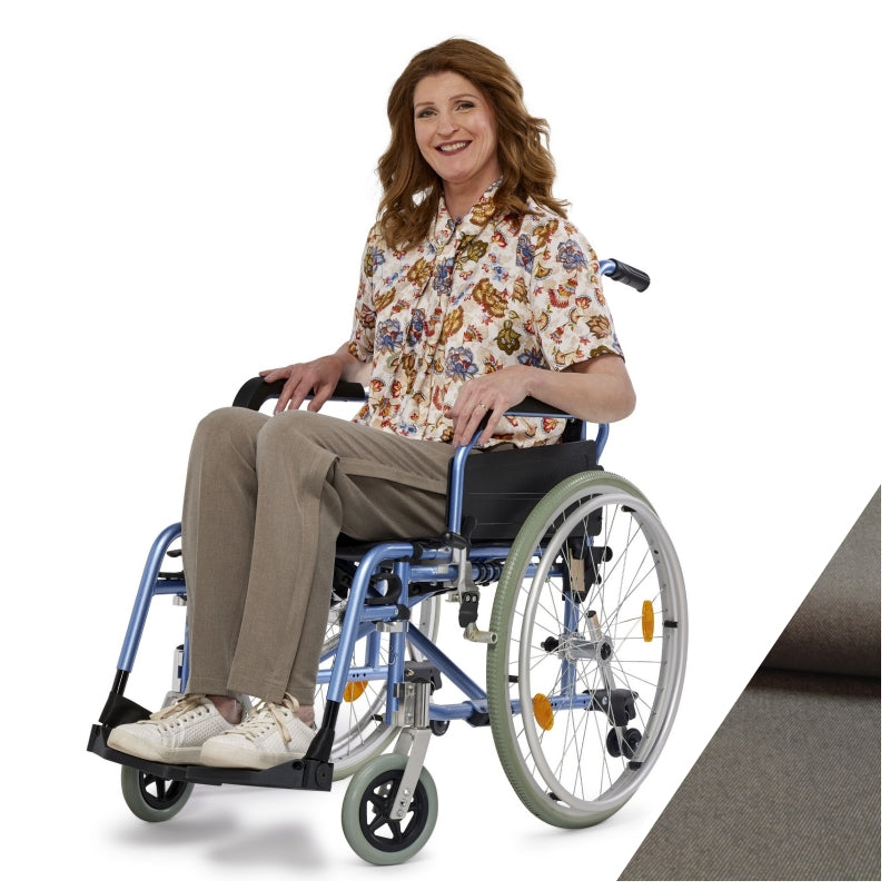 Ladies Full length Wheelchair Trousers with full length zips and no pockets (4193)