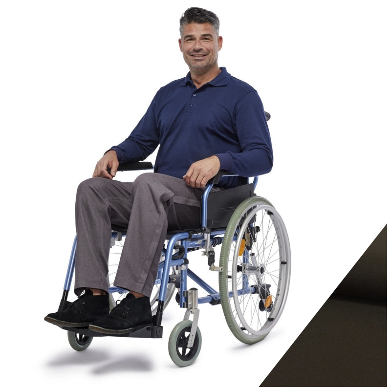 Men's Full length Trousers for wheelchair users-Side Zip and Higher Cut (4291)