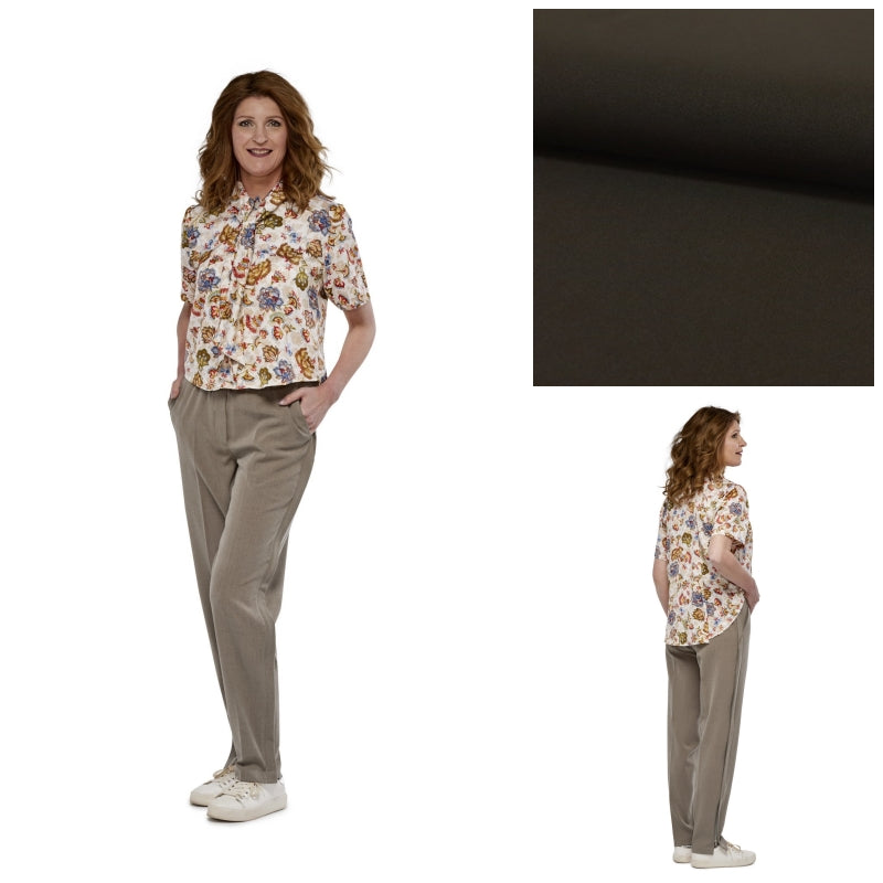 Ladies Full length Trousers with Side Zippers both sides (4191)