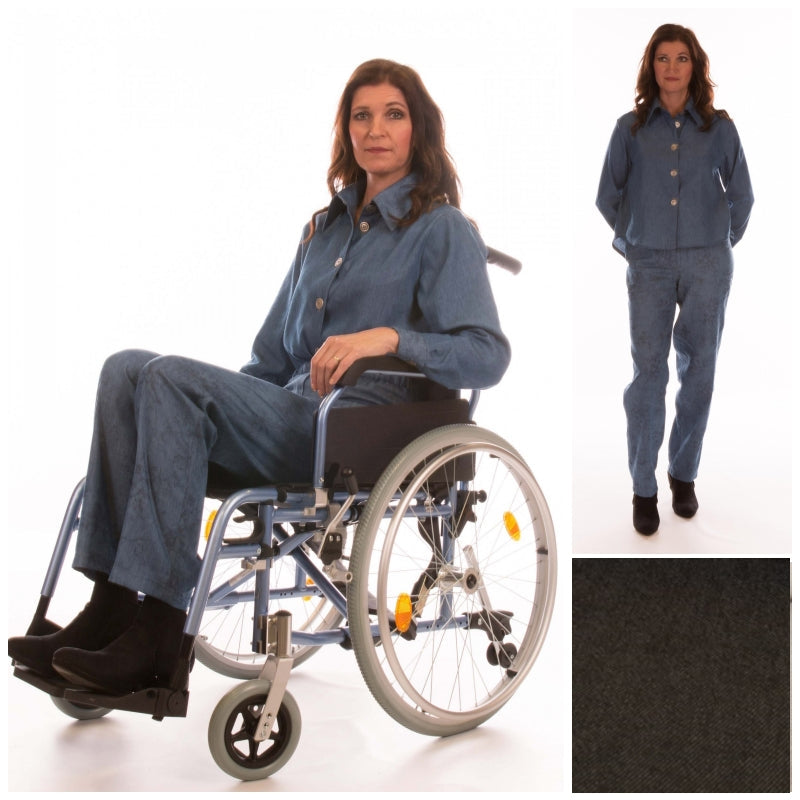 Ladies Full length Wheelchair Trousers with High Back (4192)