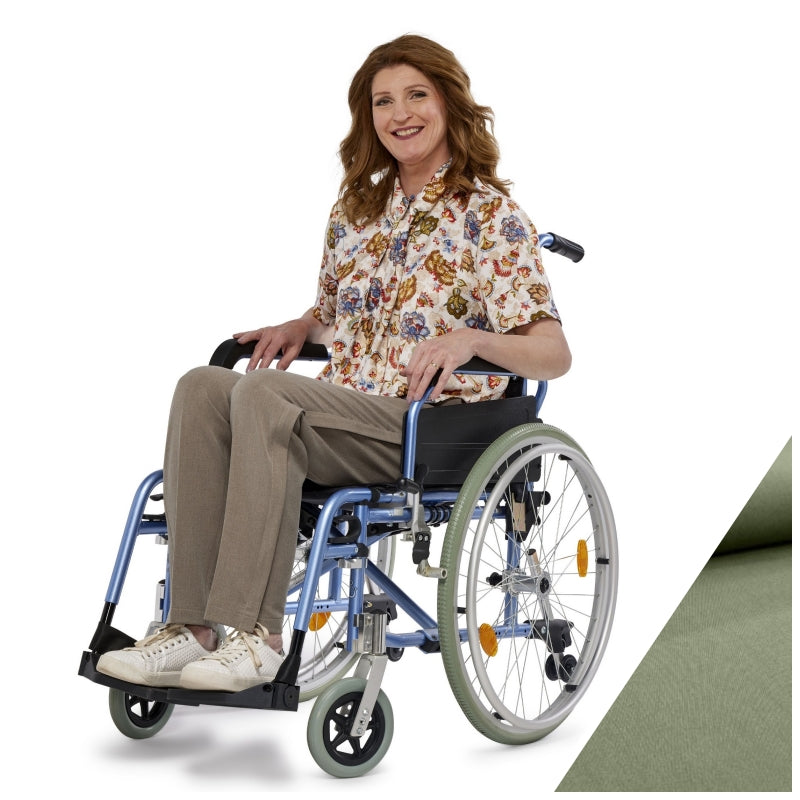 Ladies Full length Wheelchair Trousers with full length zips and no pockets (4193)