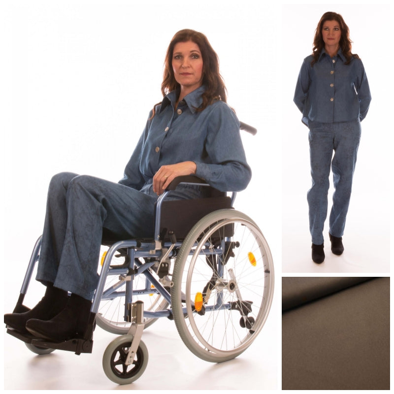 Ladies Full length Wheelchair Trousers with High Back (4192)