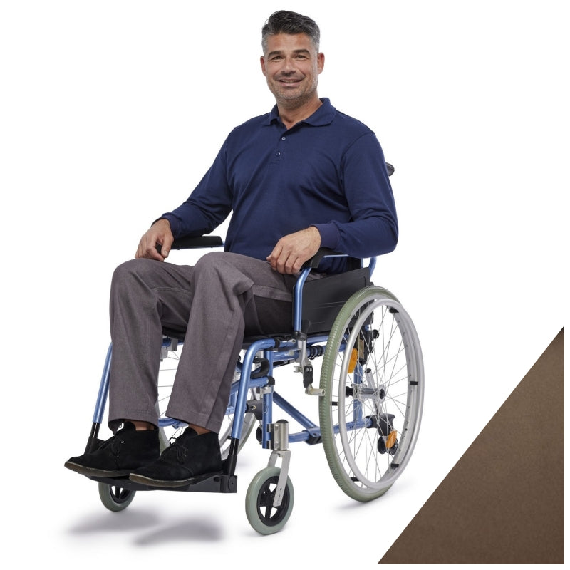 Men's Full length Trousers for wheelchair users-Side Zip and Higher Cut (4291)