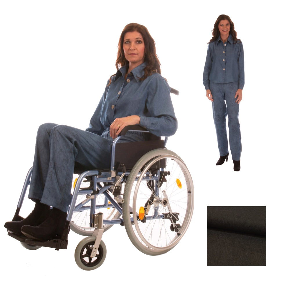 Ladies Full length Wheelchair Trousers with High Back (4192)