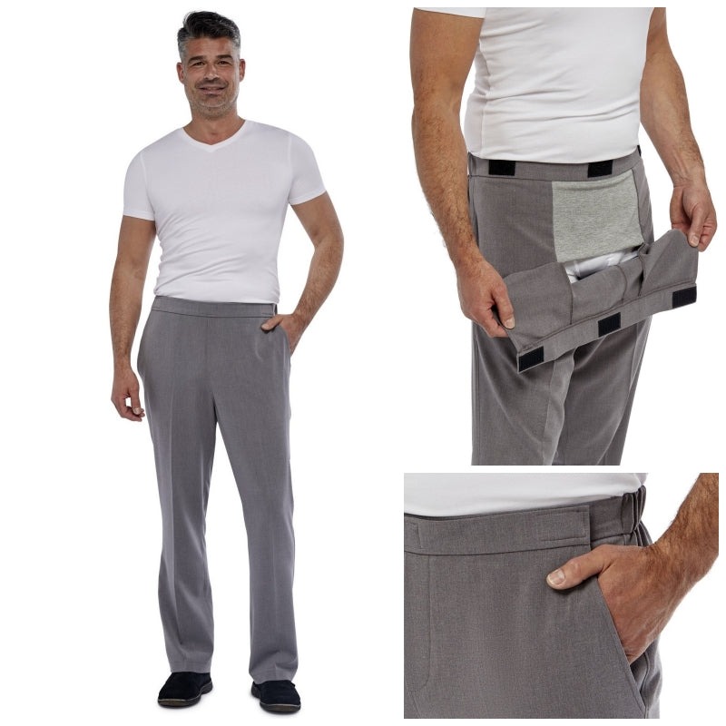 MedoriScare adaptive trousers with Velcro closure