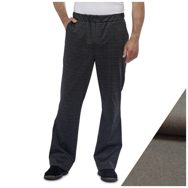 Self-dressing pants