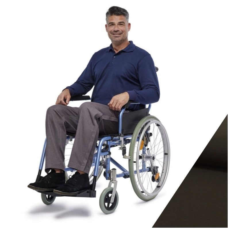 Men's Full length Trousers for wheelchair users-Side Zip and Higher Cut (4291)