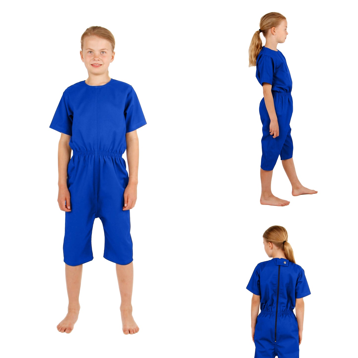 Children's High Durability/Rip resistant Bodysuit With Zip Up The Back-Ring Close (4022)