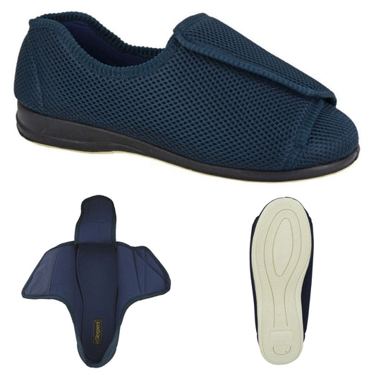 Men's Fully Opening Touch Fastening Slipper - (U002)