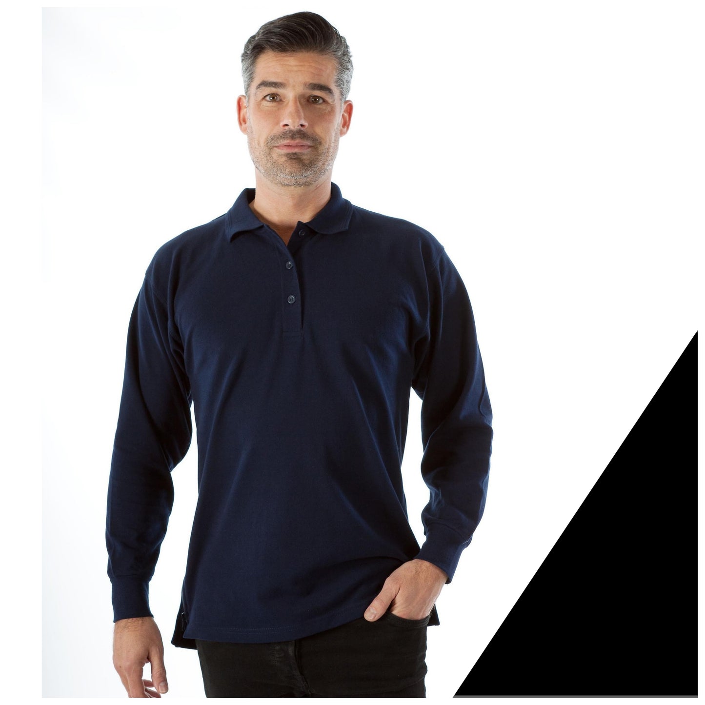 Men's Classic Polo Shirt with Full Back Opening ( 4251)