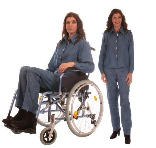 Ladies Full length Wheelchair Trousers with High Back (4192)