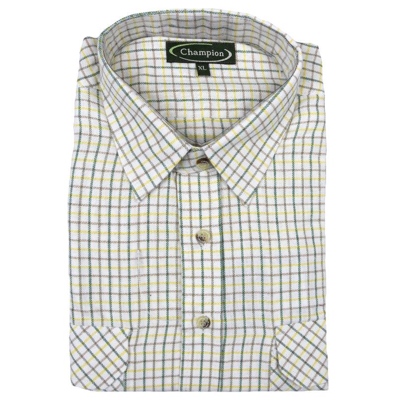 Men's Long Sleeves- Polycotton  Check Shirt- M041 - MEDORIS